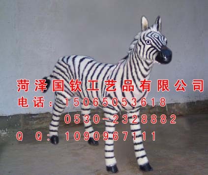 供应仿真斑马照相能坐人动物模型照相道具承得300公斤以上